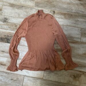 Vici Women's Gold/Brown Blouse